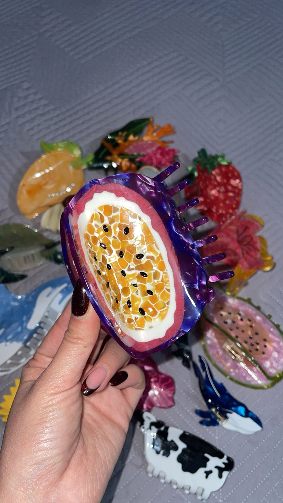 Hairclip para el cabello "Yes Maracuyes"