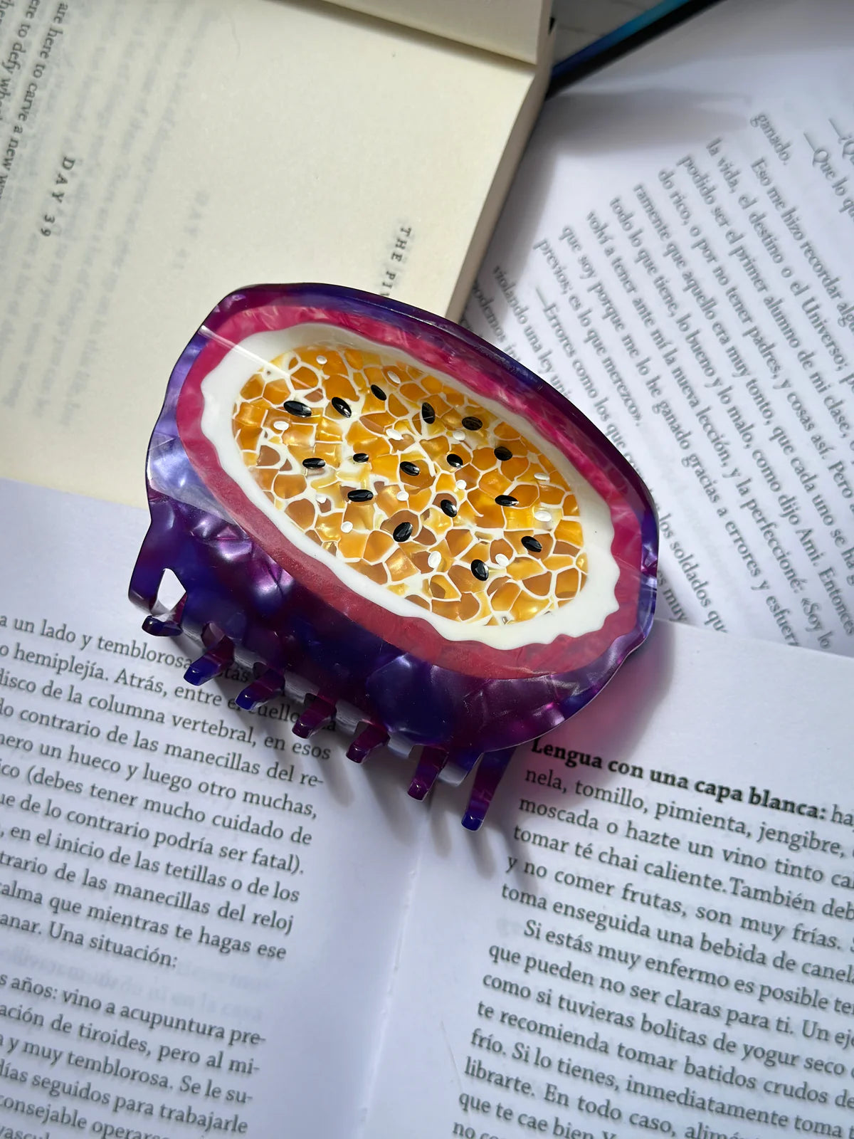 Hairclip para el cabello "Yes Maracuyes"