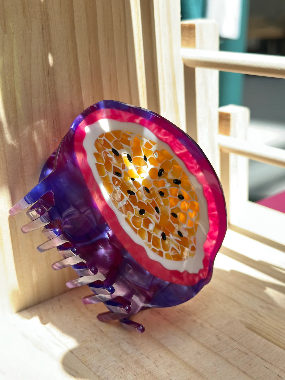 Hairclip para el cabello "Yes Maracuyes"